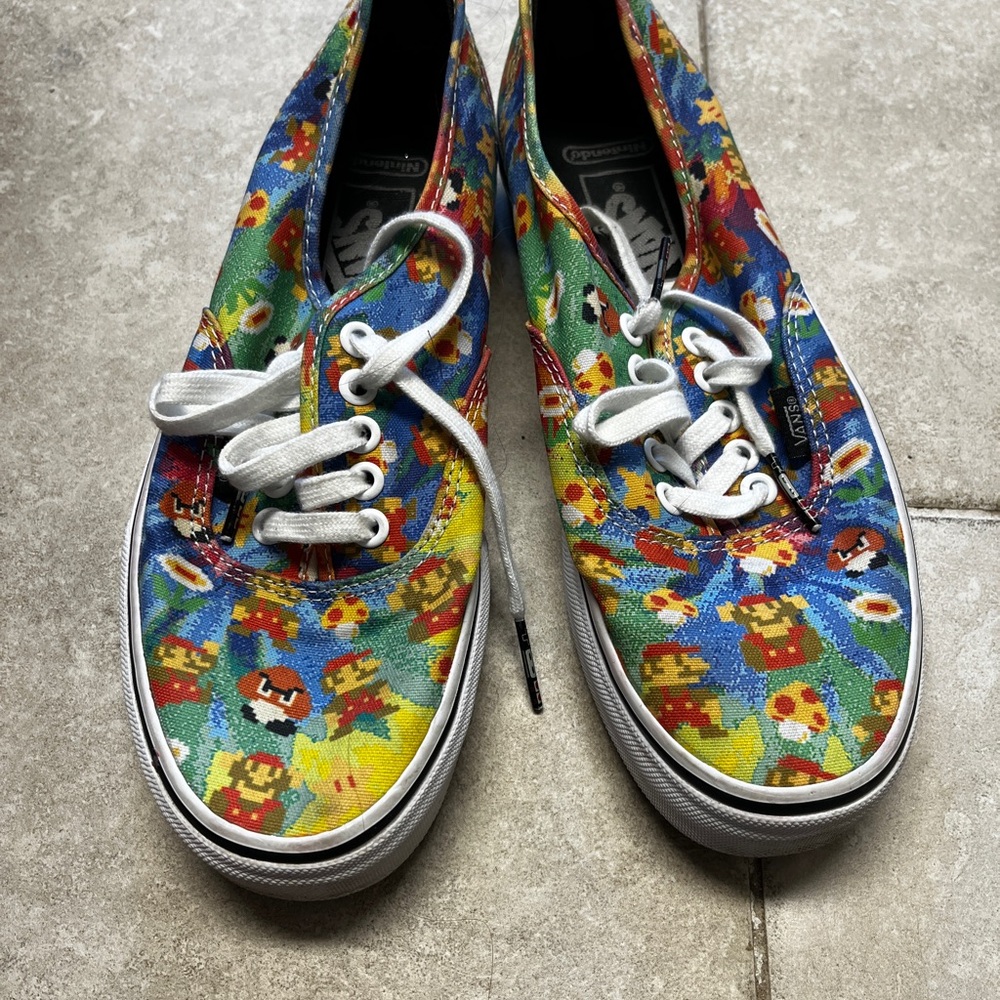 Colorful Super Mario Vans Sneakers